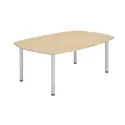 Core Pole Leg Barrel Shaped Meeting Table